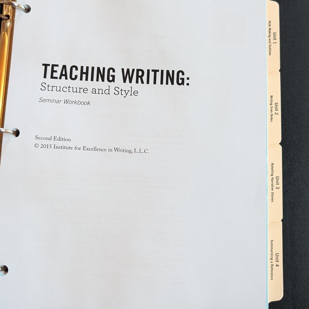 Teaching Writing Structure & Style, Student Resource Notebook, Classical - Picture 3 of 8